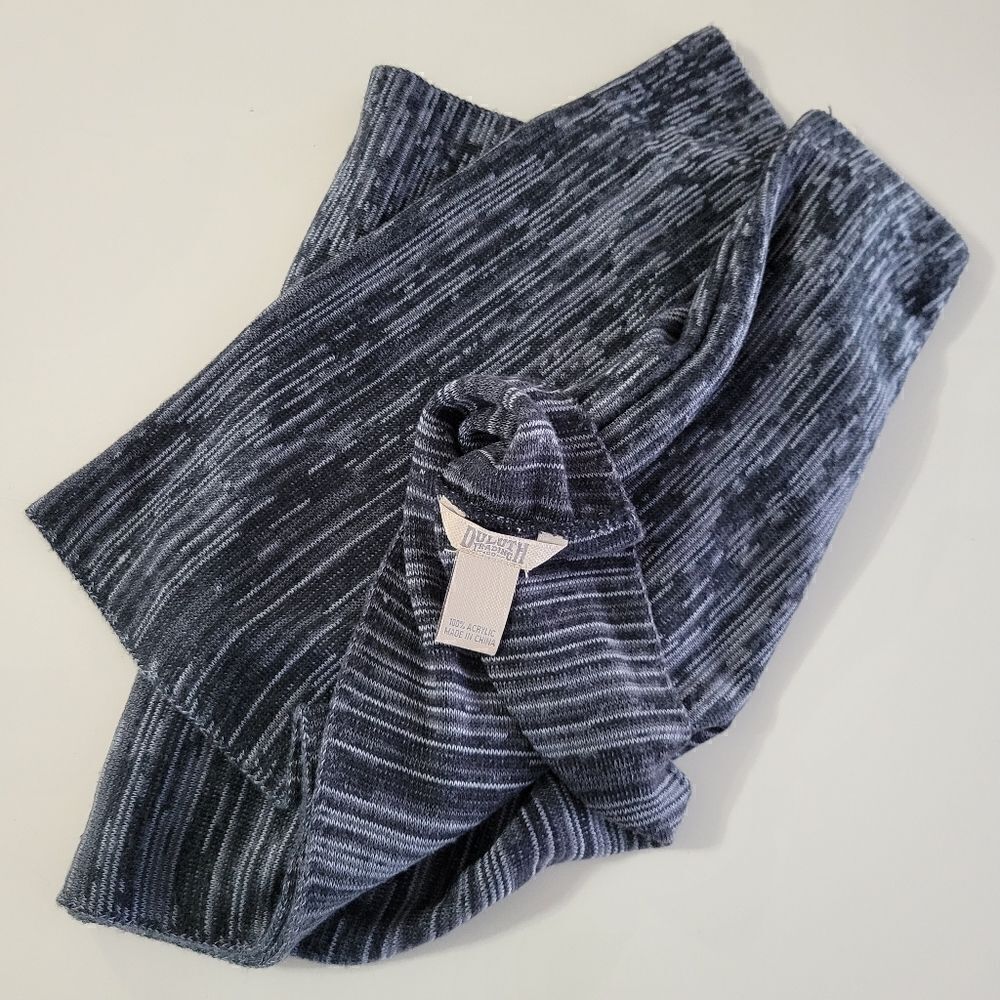Duluth Trading Co. Gray Multi Acrylic Infinity Scarf